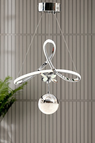 Orkide Model Salon Mutfak Oturma Yatak Odası Modern Led Plafonyer Krom Avize