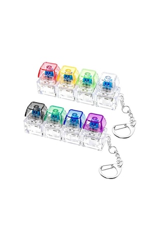 2 Adet Klavye Fidget Oyuncak, Klavye Fidget Anahtarlık 4'ü 1 Arada Klavye Dekompresyon Düğmesi Parmak Tıkırtı Oyuncaklar, Anahtarlık Düğmesi Stres Giderici Fidget Hediyeler Stres Rahatlama Stres