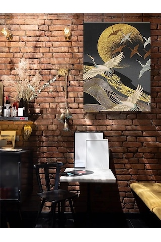 Fluid Turna Kuşları Uçuşu Sayılarla Boyama Ve Varak 40x50 Tablo 144812205