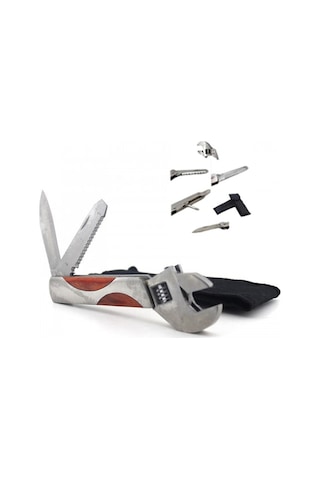 Geeroyoo Kılıflı 4 Fonksiyonlu Orta Boy İngiliz Anahtarı Uygun,