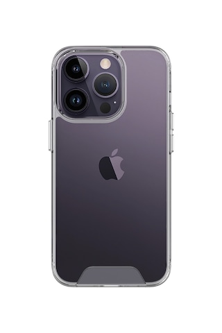 Bix Apple Uyumlu iPhone 14 Pro Max Nebula Aqua Transparan Ultra Şeffaf Kılıf Çizilmeye Dayanıklı Tam Kapsamlı Koruma Şeffaf