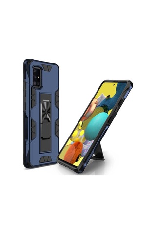 Samsung Uyumlu Galaxy A71 Kılıf Zore Volve Kapak Lacivert