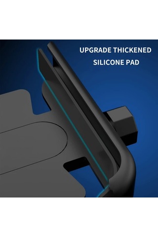 Xuweiwei Siyah Motosiklet Bisiklet Telefon Tutucu 360 Derece Ayarlanabilir Titreşmez Metal Aksesuar