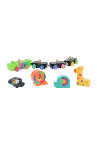 Vilac - Mıknatıslı Ahşap Hayvanlar Treni