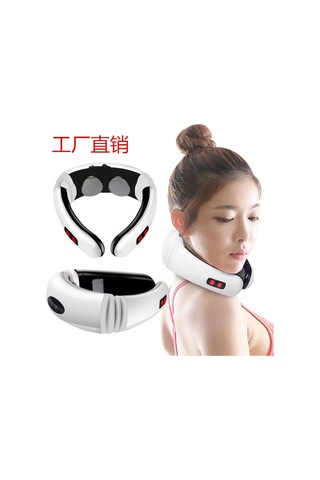 Teltree Akıllı Boyun Masaj Aleti, Elektromanyetik Terapi İle Çok Fonksiyonlu Boyun Koruma Cihazı, Beyaz, 5830 Pil Modeli Beyaz