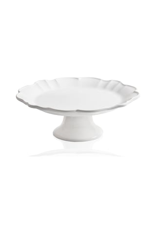 The Mia Grande Pasta Kek Standı Beyaz 32x12 Cm Grd0011