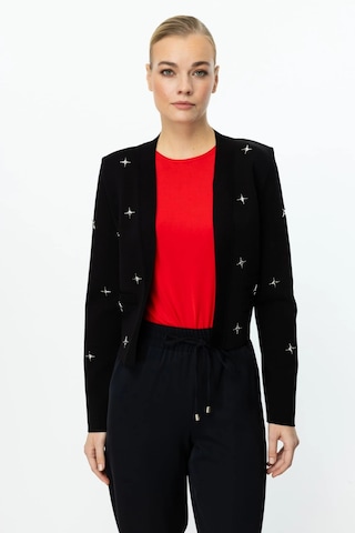 On Fashion Kadın Zımbalı Siyah Hırka 59901 Siyah