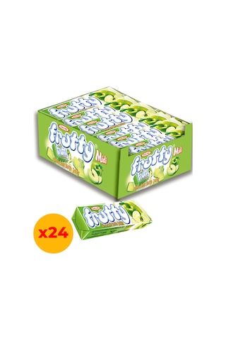 Tayaş Frutty Midi Elmalı Yumuşak Şeker 20 Gr X 24 Adet Kutulu