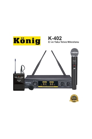 König K-402 El ve Yaka Telsiz Mikrofonu