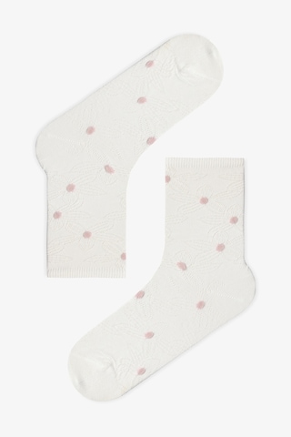 Penti Floral Jacquard 2'li Soket Çorap