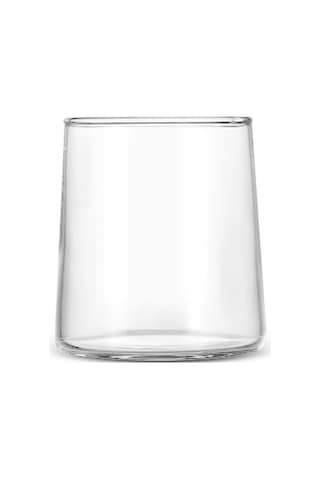 Qerhome Borosilikat Cam Ahşap Top Kapaklı Camelia Karaf 2000 Ml & 6 Adet Bardak Şeffaf