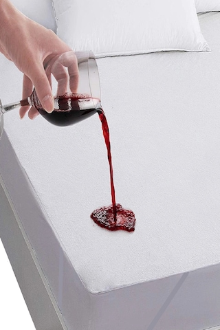 Divanev Tek Kişilik 90x190 Cm Alez Cm Sıvı Geçirmez Micro Çarşaf Yatak Koruyucu Alez Beyaz