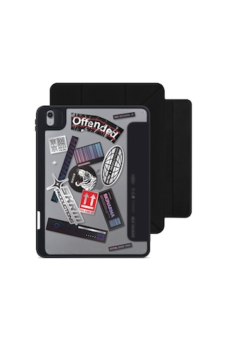 Apple Uyumlu iPad Air 10.9 2022 5.nesil Kılıf Skinarma Sticker Tasarımlı Çıkarılabilir Magnetik Henko Kılıf