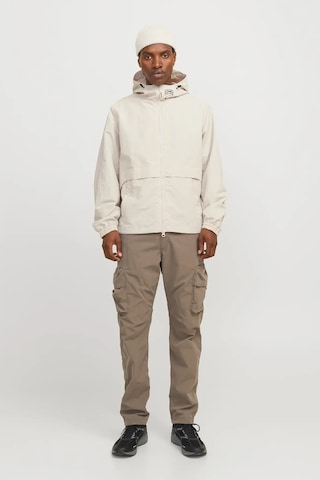 Jack & Jones Erkek Jcounıon Kapüşonlu Fermuarlı Ceket 12274049 Taş Taş