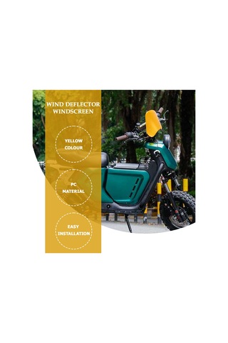 Nayomiglow 1 Takım Motosiklet Ön Camı 5-7 İnç Far Rüzgar Deflektörü Ön Camı Evrensel Honda Yamaha Kawasaki Suzuki İçin