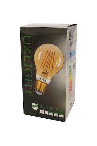 Uzlight Rustik LED Ampul E27 Duy Sarı Işık 6 W 10'lu