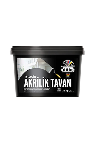 Düfa Akrilik Tavan Boyası Beyaz 3.5 KG Düfa Akrilik Tavan Boyası Beyaz 3.5 KG