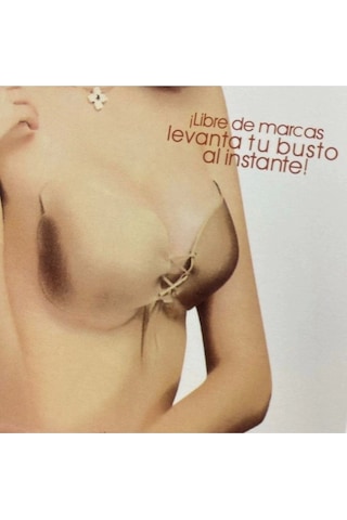 Miss Feliz Bayan Yapışkanlı Kelebek Sütyen Ten