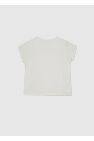 Mayoral Kız Çocuk T-shirt 854 Krem