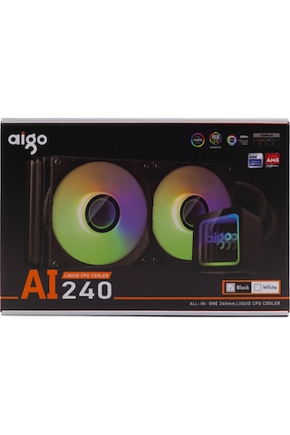 Aigo Aı240 Argb 240mm Am5/1700p Siyah İşlemci Sıvı Soğutucu