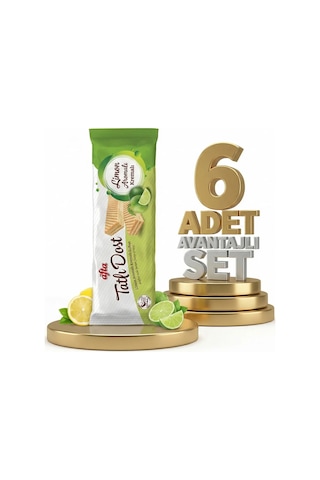 Afia Tatlı Dost Limon Kremalı Gofret 6x140 Gr