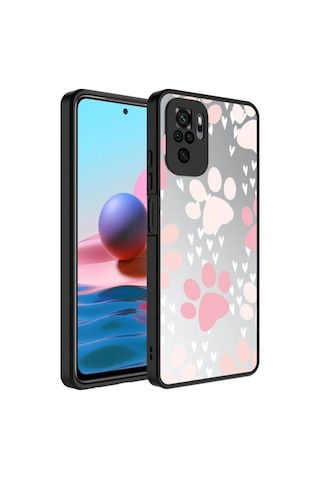 Xiaomi Redmi Note 10 Kılıf Aynalı Desenli Kamera Korumalı Parlak Zore Mirror Kapak Pati