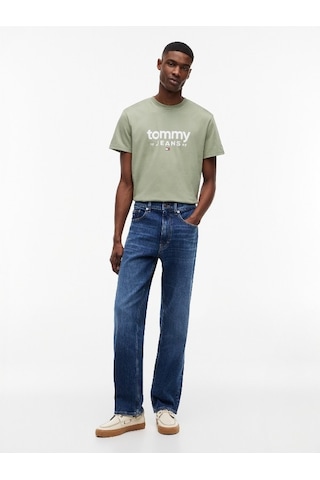 Tommy Hilfiger Tjm Slım Graphıc Tee Ext Erkek Yeşil T-shirt - Dm0dm23376