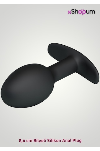 xShopum 8,4 Cm Bilyeli Silikon Anal Plug