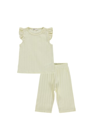 Civil Girls Kaprili 2-5 Yaş Pijama Takımı - Sarı