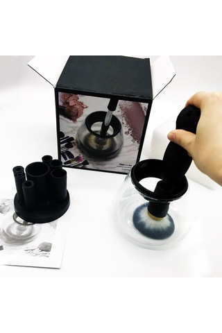 Samdoo Makeup Fırçası Temizleyici Ve Kurutucu Makinesi - Otomatik Temizleme, Hızlı Kuruma, Dayanıklı Malzeme, Beyaz