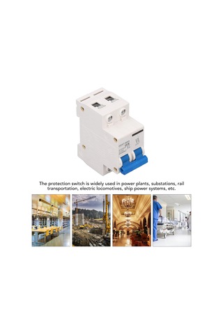 Dianziye 2p Fotovoltaik Dc Kesici, 12-240v, 4ka, 16a, Yüktaşma Ve Kısa Devre Koruması, Abs Kasalı, Güçsüzleri İçin Kullanım