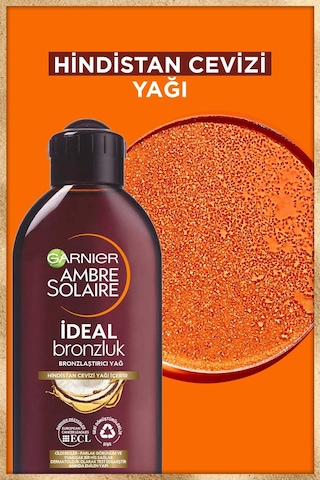Garnier Ambre Solaire Hindistan Cevizli Yoğun Bronzlaştırıcı Yağ SPF 2 200 ML