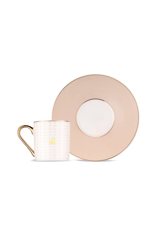 Jumbo Navy 2'li Kahve Fincan Takımı Beige Bej