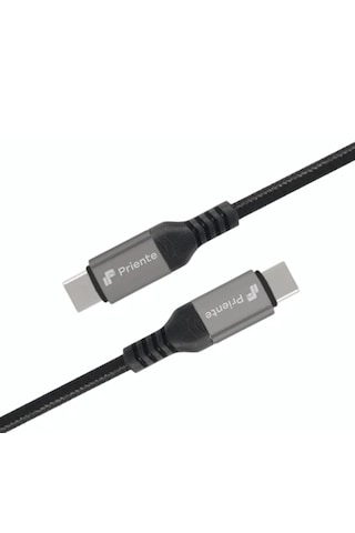 Priente Pd60cc 60w Örgülü Type-c To Type-c Hızlı Data/şarj Kablosu 1.5 Metre Priente Türkiye li