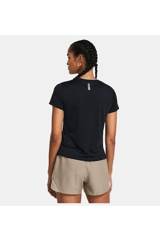 Under Armour Ua Launch Shortsleeve Kadın T-shirt-30112 Siyah