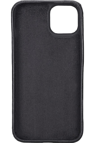 Apple Uyumlu iPhone 15 Deri Arka Kapak Rock Rst1