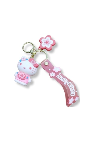 Hello Kitty Turquoise Edition 3d Figürlü Turkuaz Bilek Kayışlı Anahtarlık - 1 Adet