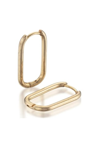 Heppii Orta Boy Oval Halka Küpe