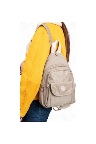 Body Bag Göğüs Çantası Klinkır Kumaş Çok Cepli Bady Bag Sırt Çantası Hafif Yağmur İtici 30 20 Cm Vizon