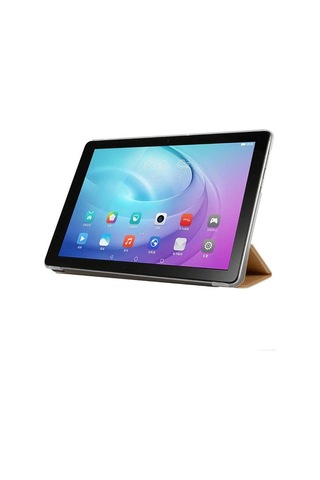 Huawei Uyumlu T5 10 Inc Zore Smart Kapak Standlı 1-1 Kılıf-Lacivert
