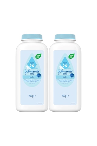 Johnsons Baby Bebek Pudrası 200gr Klasik %99 Doğal 2 Li Set