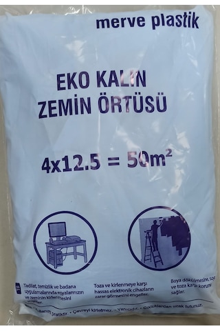 Kalin Etli Boya Örtü Zemin Brandası Eşya Koruma Naylonu 50 N11.95