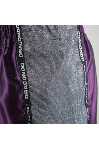 Dragondo Mt3076 Shiny Muay Thai Mor Kick Boks Şortu Mor