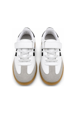 Black Flex Cırtlı Çocuk Sneaker Ayakkabı 26-30 Beyaz