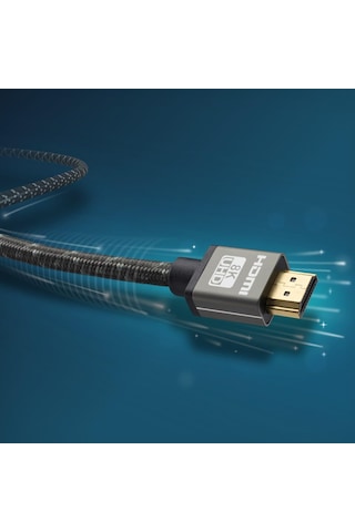 Ultra High Speed Hdmi Kablo, Metal Altın Uç, 8k,2m