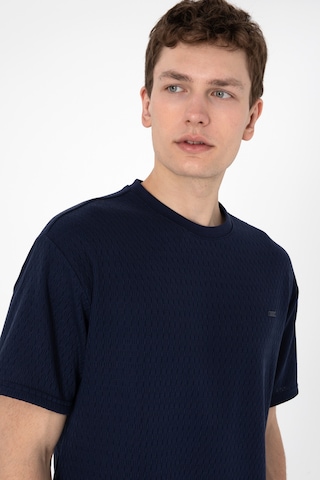 U.S. Polo Assn. Erkek Comfort Fit Bisiklet Yaka Lacivert Tişört 50308814-VR033