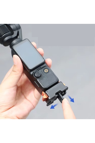 Teknoroket Djı Osmo Pocket 4 ve 3 Manyetik Şarj Standı Ve Quick Release Tutucu Type-c Şarjlı Alüminyum Tripod Adaptörü