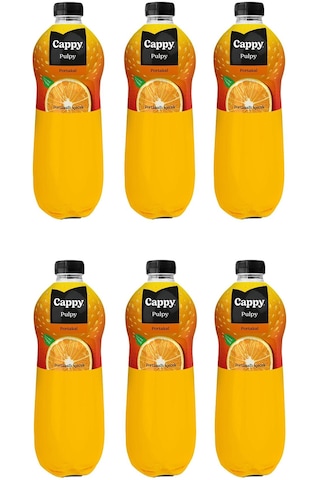 Cappy Pulpy Portakallı İçecek 1 Lt X 6 Adet