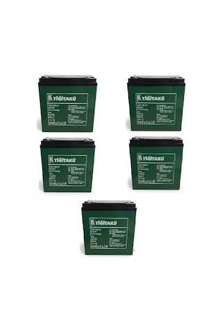 Yiğit 12v 24 Ah Jel Motorsiklet Akü 5'li Set