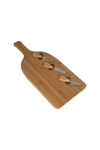 Naturalove Bambu Servis Setli Büyük Peynir Ve Ikram Tablası 45 CM